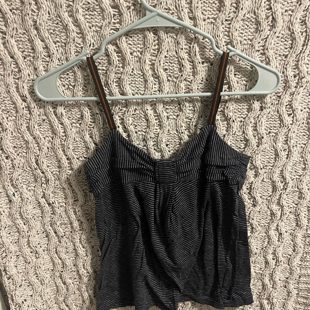 Converse Black and White Striped Camisole